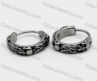 skull earrings KJE69-0252