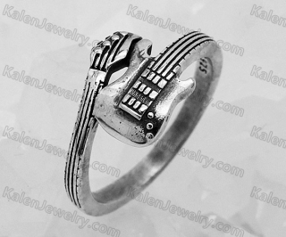 925 silver guitar ring KJSR115-0052