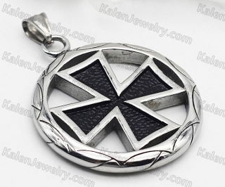 stainless steel iron cross pendant KJP100-1020