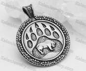 Viking Bear Paw Print pendant KJP118-0005