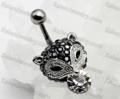 fox steel belly button ring KJBB86-0055