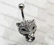 fox steel belly button ring KJBB86-0059