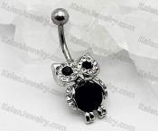 owl steel belly button ring KJBB86-0063