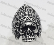 Indian skull ring KJR120-0033