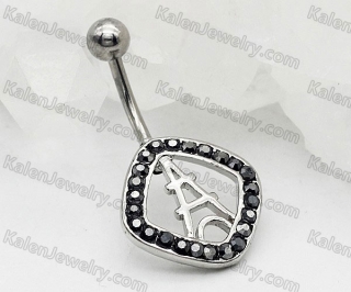 Eiffel tower Steel Belly Button Ring KJBB86-0067