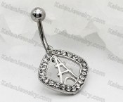 Eiffel tower Steel Belly Button Ring KJBB86-0068