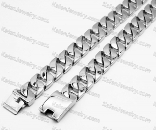 Custom Large Steel Necklace MOQ 5pcs KJD128-0015