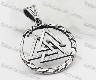 Valknut viking triangle symbol pendant KJP118-0026
