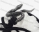 snake pendant with black nylon rope KJP118-0031