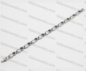 steel bracelet with black magnet KJB220175