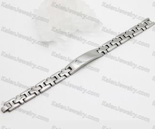 steel bracelet with black magnet KJB220179