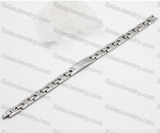 steel bracelet with black magnet KJB220180