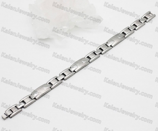 steel bracelet with black magnet KJB220181