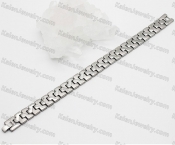 steel bracelet with black magnet KJB220184