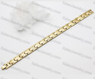 steel bracelet with black magnet KJB220219
