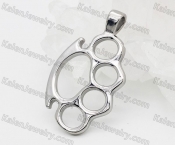 Iron Four Fingers Steel Pendant KJPA00020
