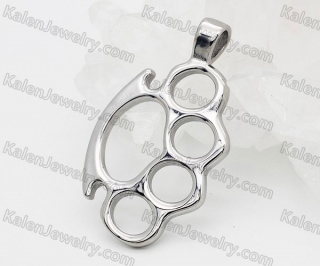 Iron Four Fingers Steel Pendant KJPA00020