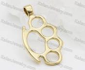 Iron Four Fingers Steel Pendant KJPA00019