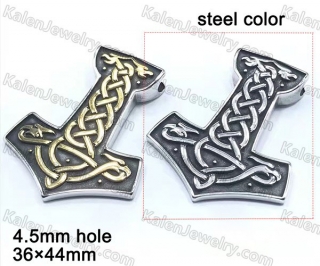 steel color Thor Hammer pendant KJP128-0009