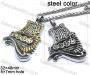 steel color Pirate Ship pendant KJP128-0023