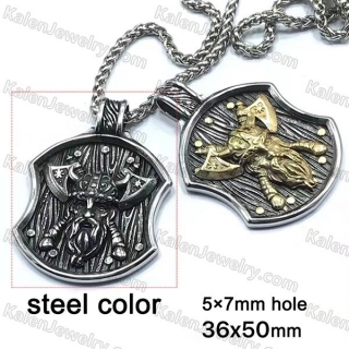 steel color odin pendant KJP128-0035