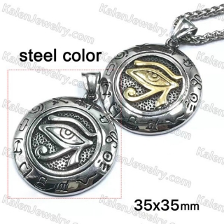 steel color pendant KJP128-0037