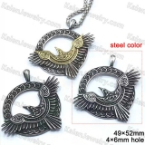 steel color pendant KJP128-0086