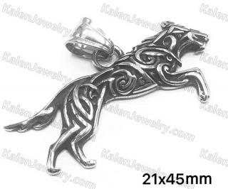 viking wolf pendant KJP128-0116