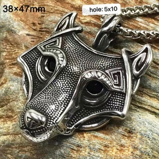 wolf pendant KJP128-0176