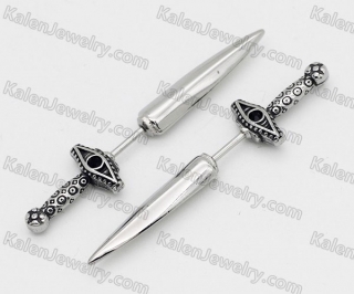 sword ear studs KJE69-0334