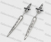 sword ear studs KJE69-0339