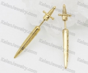 sword ear studs KJE69-0340