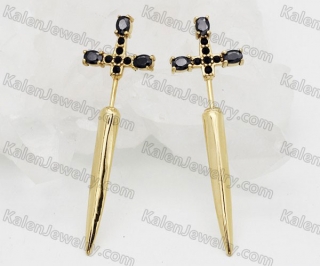 sword ear studs KJE69-0342