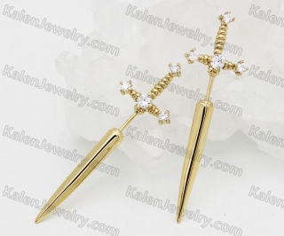 sword ear studs KJE69-0343