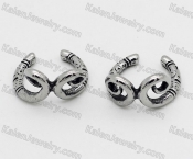 gold hoop ear studs KJE69-0364