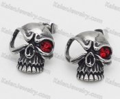 skull ear studs KJE69-0370