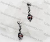 skeleton hand skull ear studs KJE69-0373