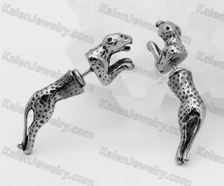 leopard ear studs KJE69-0372