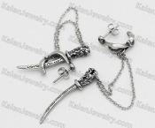 sword ear studs  KJE69-0374