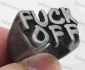 6# to 13# brushed finished fuck off ring KJRA00016
