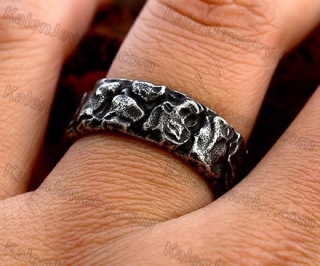 meteorite Viking Script ring KJR118-0126