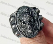 skull ring KJR118-0130