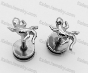 house lizard ear studs KJE01-0050