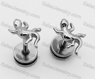 house lizard ear studs KJE01-0050
