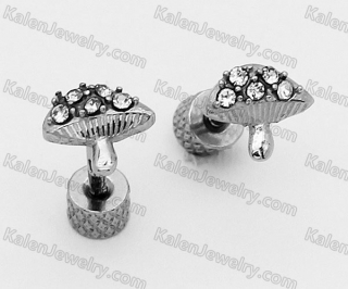 mushroom ear studs KJE01-0062