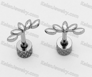 leaf ear studs KJE01-0065