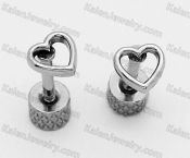heart ear studs KJE01-0066