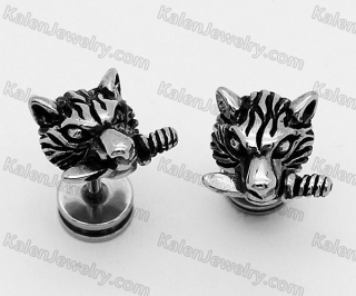 wolf ear studs KJE01-0078