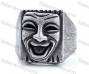 brushed finished antique plating smiling face KJRA00036