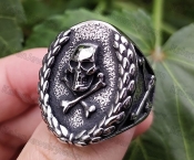 skull ring KJR118-0122